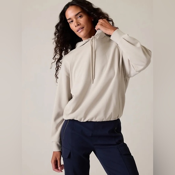 NWT Athleta Seasoft Bubble Hem Hoodie XL - Picture 1 of 4